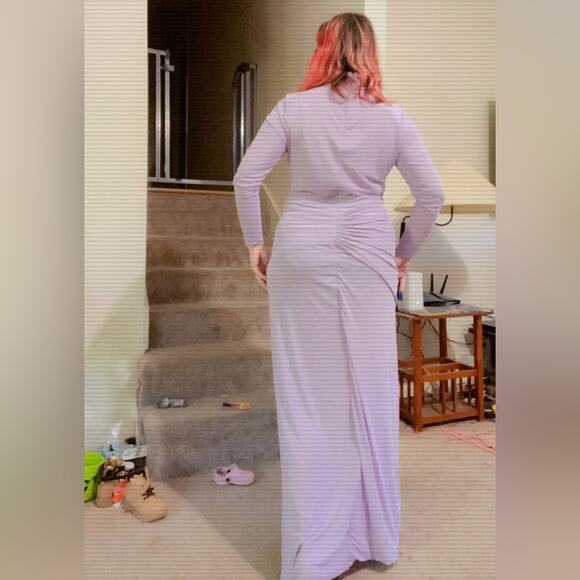 Anthropologie plus lilac maxi dress - Picture 13 of 15